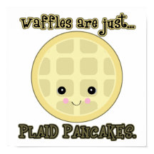 waffles kawaii são panquecas xadrezes