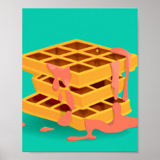 Poster waffles > panquecas