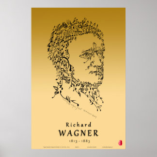 Póster Wagner: Enfrente a música