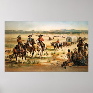 Póster WagonTrain nos EUA