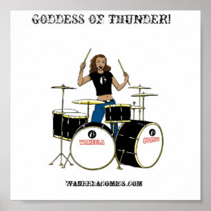 Póster Waheela Drummer Girl