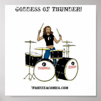 Póster Waheela Drummer Girl