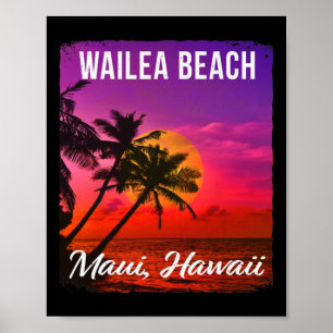 Poster Wailea Beach Maui Hawaii Ilhas Hawaii