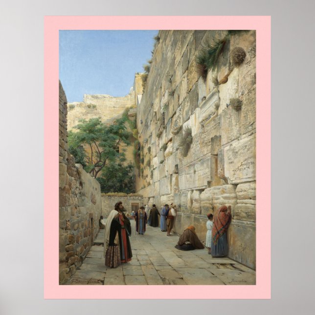 Poster Wailing Wall Gustav Bauernfeind Canvas 24x30 (Frente)