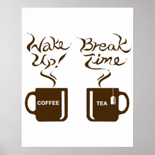 Poster Wake up! break time