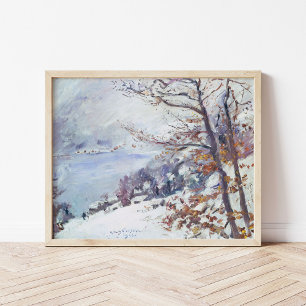 Poster Walchensee no inverno Lovis Corinth