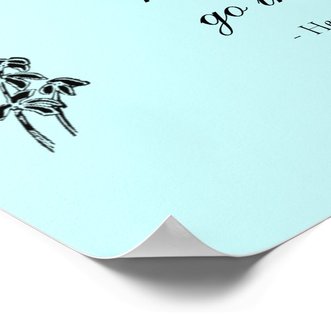 Póster Walden Cote, "Nunca olhe para trás" (Borda)