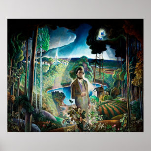 Poster Walden Pond Revisitado por Newell Convers Wyeth
