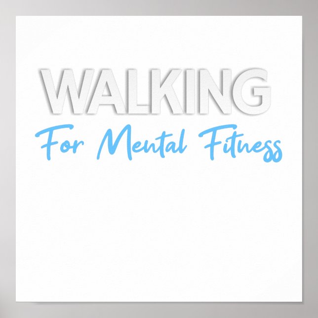Poster walking for mental fitness (Frente)