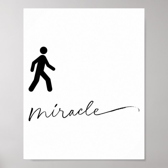 Poster Walking Miracle Apparel  (Frente)