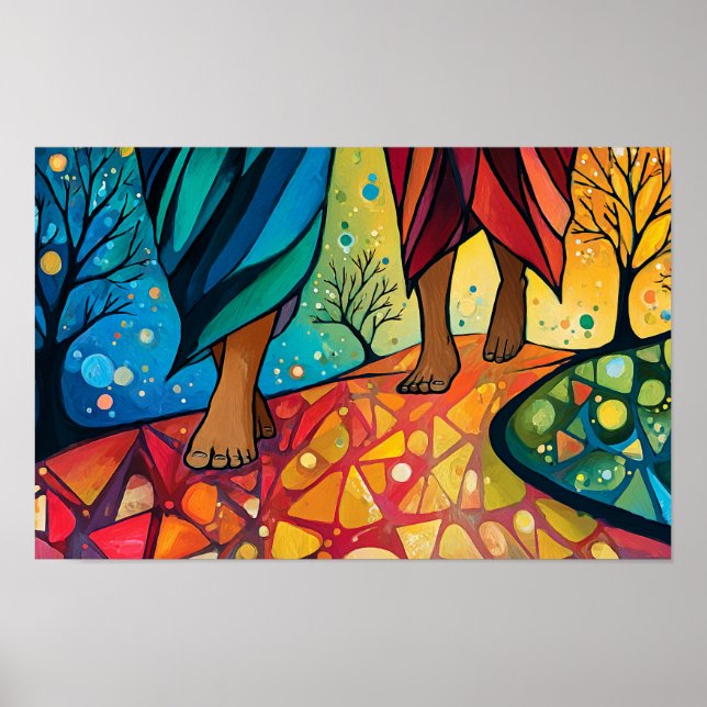 Poster Walking with Jesus (Frente)