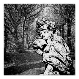 Póster Walküre - Skulptur mit Baum-Arkade