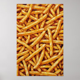 Poster Wall art. batatas fritas.