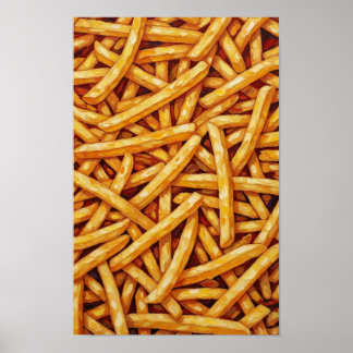 Poster Wall art. batatas fritas.