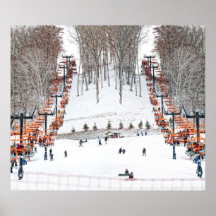 Póster Wall Art dos Esportes de inverno