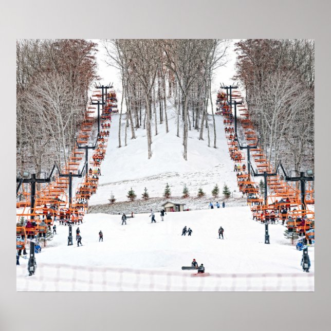 Póster Wall Art dos Esportes de inverno (Frente)