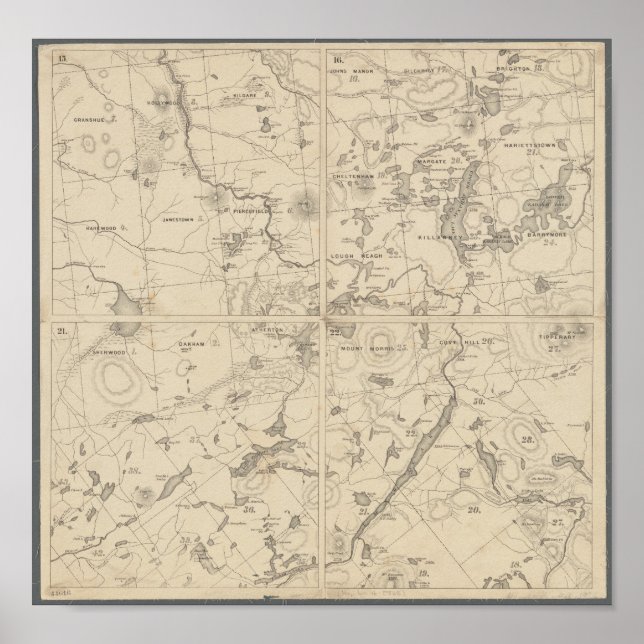 Póster Wall Art, Região do Lago Adirondack (Frente)