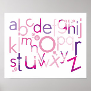 Poster WALL ART :: TYPOGRAPHY - alfabeto de tendência 2