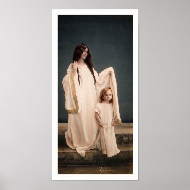 Poster Wallace Nutting pôster A MÃE GUARDIÃ (Frente)