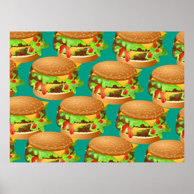 Póster Wallpaper Burger (Frente)