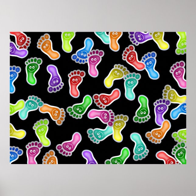 Póster Wallpaper de Pés Felizes (Frente)