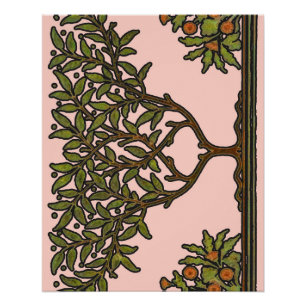 Póster Wallpaper Floral William Morris Tree Frieze