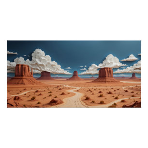 Póster Wallpaper Monument Valley