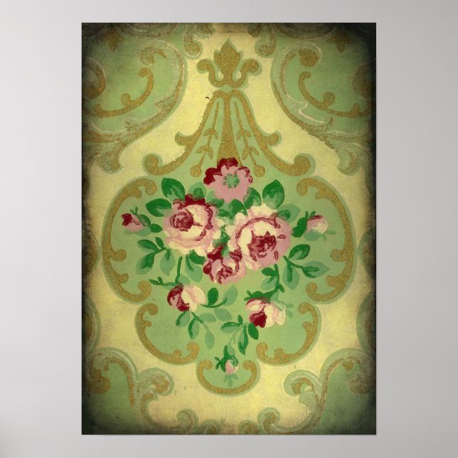 Póster Wallpaper Vintage (Frente)