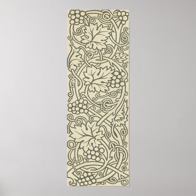 Poster Wallpaper William Morris Grapevine Sage (Frente)