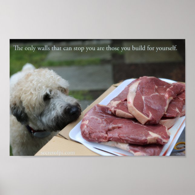 Poster Walls Print - Meat as Motivation (Frente)