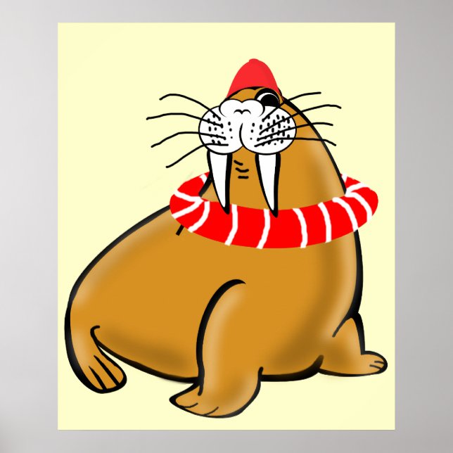 Poster Wally The Walrus Vai Nadar (Frente)