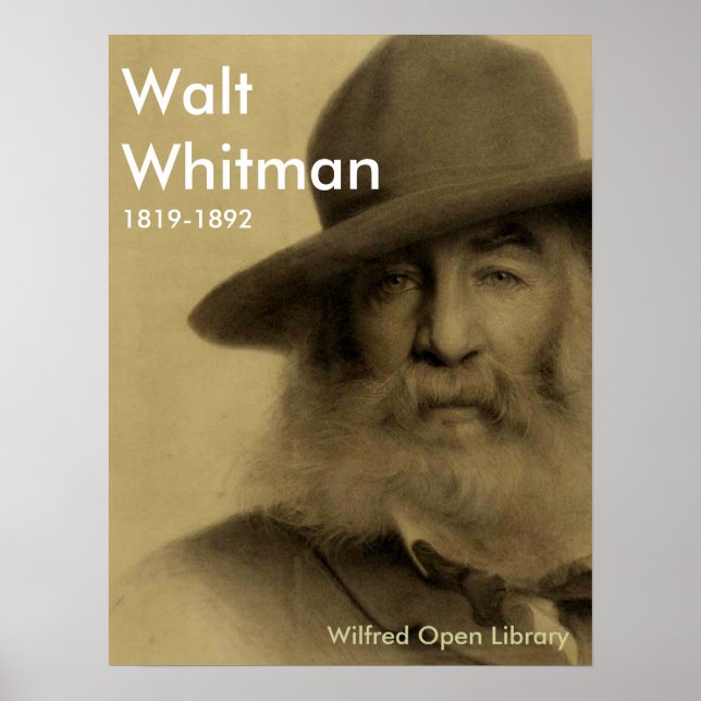 Póster Walt Whitman (Frente)