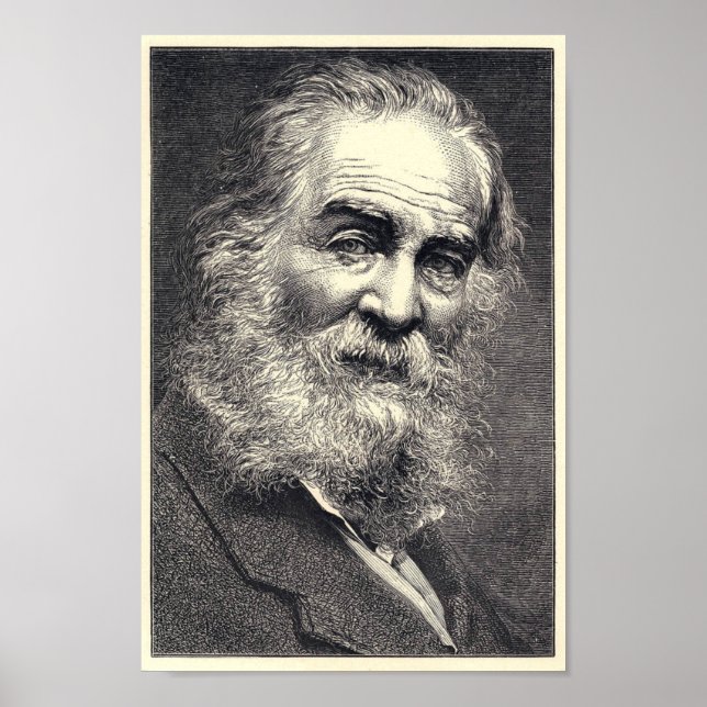 Póster Walt Whitman Engraving, 52 Anos (Frente)