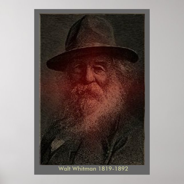Póster Walt Whitman - Retrato (Frente)
