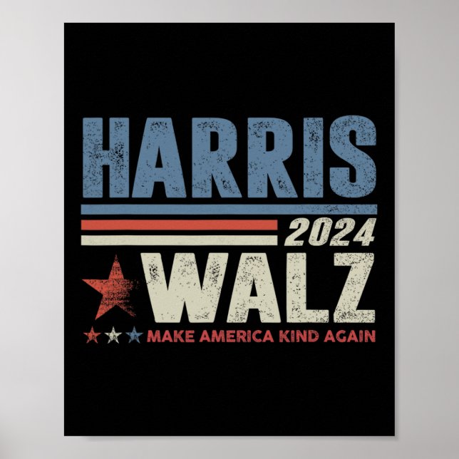 Poster Waltz 2024 Election Kamala Harris Tim Waltz 2024 1 (Frente)