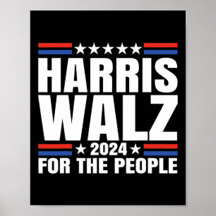 Poster Waltz 2024 Para As Pessoas Kamala Harris Tim Waltz