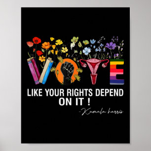 Poster Waltz Vote Como Seus Direitos Depende Disso Femini