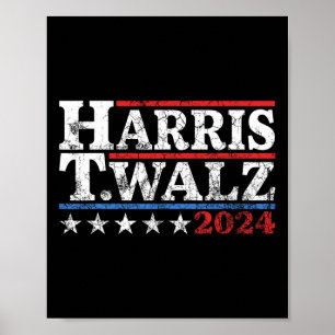 Poster Walz 2024 Eleição Kamala Harris Tim Waltz 2024 24