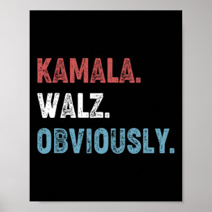 Poster WAlzheimer Obviamente 2024 Harris Waltz 2024 Elect