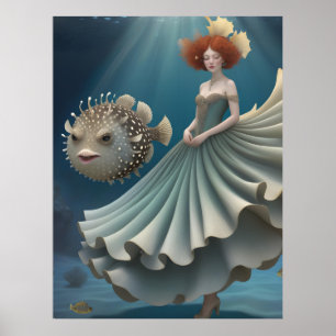 Poster Wanda e um Pufferfish