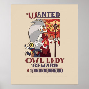 Poster Wanted Owl Lady The owl house