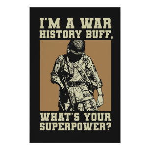Póster War History Buff - WW2 Enthusiast