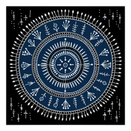 Póster Warli Tribal Art