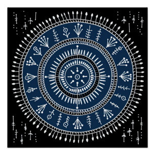 Póster Warli Tribal Art