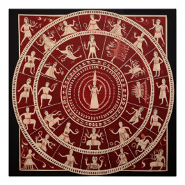 Póster Warli Tribal Art