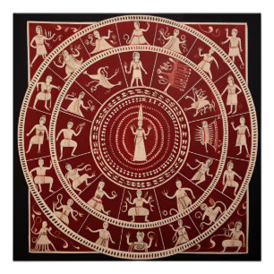 Póster Warli Tribal Art