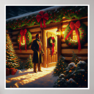 Poster Warm Welcome: Eastman Johnson Holiday Glow
