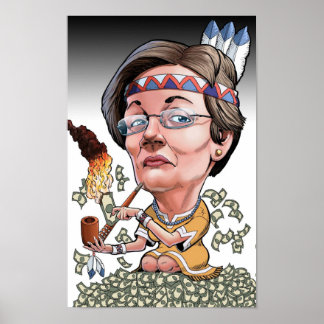 Poster Warren Caricature