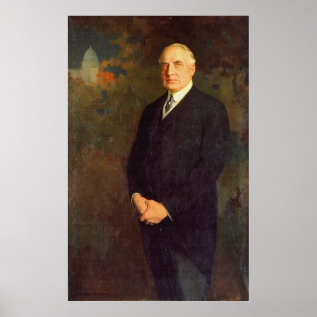Póster WARREN G. HARDING Retrato de Edmund Hodgson Smart (Frente)