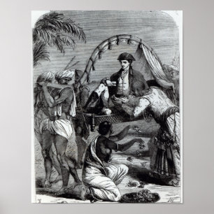 Poster Warren Hastings in India in 1784